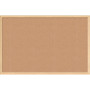 U Brands Cork Bulletin Board - 24" Board Height x 36" Board Width - Natural Cork Surface - Self-healing, Durable, Mounting System, Tackable, Sturdy - Birch Wood Frame Product Image 