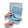 Durable DURAFRAME Sign Holder, 8.5 x 11, Silver Frame, 2/Pack View Product Image