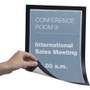 Durable DURAFRAME Magnetic Sign Holder, 8.5 x 11, Black Frame, 2/Pack View Product Image