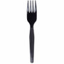 Dixie Medium-Weight Disposable Plastic Forks by GP Pro - Black Product Image 