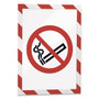 Durable DURAFRAME Security Magnetic Sign Holder, 8.5 x 11, Red/White Frame, 2/Pack View Product Image