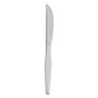 Dixie Heavyweight Polystyrene Cutlery, Knives, Clear, 1,000/Carton (DXEKH017) View Product Image