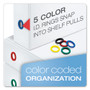 Cardinal FreeStand Easy Open Locking Slant-D Ring Binder, 3 Rings, 2" Capacity, 11 x 8.5, White View Product Image