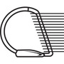 Cardinal FreeStand Easy Open Locking Slant-D Ring Binder, 3 Rings, 2" Capacity, 11 x 8.5, White View Product Image