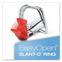 Cardinal FreeStand Easy Open Locking Slant-D Ring Binder, 3 Rings, 4" Capacity, 11 x 8.5, White (CRD43140CB) View Product Image