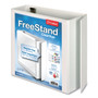 Cardinal FreeStand Easy Open Locking Slant-D Ring Binder, 3 Rings, 4" Capacity, 11 x 8.5, White (CRD43140CB) View Product Image
