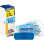 First Aid Only Visible Metal Detectable Bandages - 25 - 1" Width x 3" Length - Blue - 25/Box Product Image 