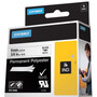 DYMO Rhino Permanent Poly Industrial Label Tape, 0.37" x 18 ft, White/Black Print View Product Image
