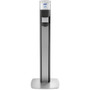 PURELL MESSENGER ES6 Silver Panel Floor Stand with Dispenser - Floor Stand Product Image 
