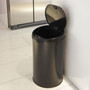 HLS Commercial 8-Gallon Sensor Trash Can - Hinged Lid - 8 gal Capacity - Round - 10.30" Opening Diameter - Touchless Product Image 