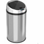 HLS Commercial 8-Gallon Sensor Trash Can - Hinged Lid - 8 gal Capacity - Round - 9.80" Opening Diameter - Touchless Product Image 