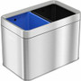 HLS Commercial Stainless Steel Bin Receptacle - Multi-compartment - 5 gal Capacity - Rectangular - Manual - Fingerprint Resistant, Smudge Resistant, Durable, Easy to Clean, Handle Product Image 