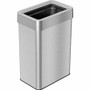 HLS Commercial Stainless Steel Bin Receptacle - Deodorizer - 16 gal Capacity - Rectangular - Fingerprint Proof, Recyclable - 25.3" Height x 10.3" Width x 16" Depth Product Image 