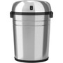 HLS Commercial XL Round Stainless Sensor Trash Can - 18 gal Capacity - Round - 11.60" Opening Diameter - Touchless - Sensor, Bacteria Resistant, Caster, Mobility, Smudge Resistant, Easy to Clean, Vented Product Image 