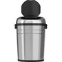 HLS Commercial XL Round Stainless Sensor Trash Can - 18 gal Capacity - Round - 11.60" Opening Diameter - Touchless - Sensor, Bacteria Resistant, Caster, Mobility, Smudge Resistant, Easy to Clean, Vented Product Image 