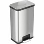 HLS Commercial AirStep Stainless Steel Step Trash Can - Deodorizer - 4.76 gal Capacity - Foot Pedal, Smudge Resistant, Easy to Clean, Vented, Handle, Fingerprint Proof, Durable - 28.4" Height x 16.5" Width x 11.2" Depth - Brushed Stainless Steel Product Image 