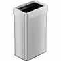 HLS Commercial Stainless Steel Bin Receptacle - Deodorizer - 18 gal Capacity - Rectangular - Fingerprint Proof - 25.8" Height x 10.3" Width x 16" Depth Product Image 