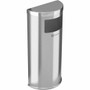 HLS Commercial 9-Gallon Half-Round Side-Entry Trash Can - 9 gal Capacity - Half-round Product Image 
