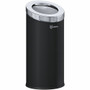 HLS Commercial 15-Gallon Round Open Top Trash Can - 15 gal Capacity - Round - Removable Lid, Handle, Powder Coated - 31.5" Height x 14.9" Width - Powder Coated Steel, Galvanized Steel Product Image 
