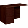 HON 10700 Series Left Return - 29.5" Height x 48" Width x 24" Depth - 2 x File Drawer(s)Left Side - Waterfall Edge - Finish: Laminate, Mahogany - For Office Product Image 