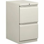 HON Brigade H33820R Pedestal - 28" Height x 15" Width x 19.9" Depth - 2 x File Drawer(s) - Finish: Light Gray Product Image 