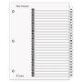Cardinal OneStep Printable Table of Contents and Dividers, 26-Tab, A to Z, 11 x 8.5, White, White Tabs, 1 Set (CRD60213) View Product Image