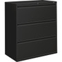 HON Lateral Files - 3-Drawer - 36" Width x 19.3" Depth x 40.9" Height - 3 x Drawer(s) for File - Lateral - Black Product Image 