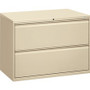 HON Brigade 800 H892 Lateral File - 28.4" Height x 42" Width x 18" Depth - 2 - Finish: Putty Product Image 