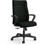 HON Ignition Chair - Black Seat Color - Vinyl Seat Material - Black Back Color - Fabric Back Material - Black Frame Color - (HONIE102UR10) Product Image 