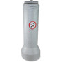 Butler Outdoor Smoker's Receptacle - 25" Height x 9" Width - Aluminum, Steel - Gray Granite Product Image 
