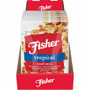 Fisher Tropical Trail Mix - No Artificial Color, Resealable Bag - Banana, Almond, Cashew, Pineapple, Mango - 1 Serving Bag - 3.50 oz Product Image 