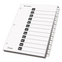 Cardinal OneStep Printable Table of Contents and Dividers, 12-Tab, Jan. to Dec., 11 x 8.5, White, White Tabs, 1 Set (CRD60313) View Product Image