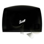 Scott Essential Coreless Jumbo Roll Toilet Paper Dispenser - Coreless Dispenser - 1 x Roll - 9.8" Height x 14.3" Width x 6" Depth - Plastic - Black Product Image 