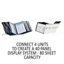 Durable InstaView Expandable Desktop Reference System, 10 Panels, Black Borders View Product Image