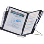 Durable InstaView Expandable Desktop Reference System, 10 Panels, Black Borders View Product Image