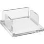 Kantek Note Pad Holder - Support 3" x 3" Media - 1.5" Height x 3.9" Width x 3.9" Depth - Acrylic - Clear - Non-skid Feet Product Image 