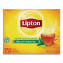 Lipton Decaf Black Tea Bag - Black Tea - 16 oz Per Bag - 72 Teabag Product Image 