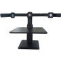 Lorell Deluxe Light-Touch 3-Monitor Desk Riser - Up to 32" Screen Support - 35" Height x 26" Width x 27.30" Depth - Desk Product Image 