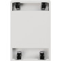 Lorell Mobile File Cabinet with Backpack Drawer - 20" Height x 15" Width x 27.8" Depth - 2 x Box, File Drawer(s) - Finish: White Product Image 