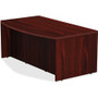 Lorell Chateau Series Bowfront Desk - 29.5" Height x 36" Width x 72" Depth, x 1.5" Thickness Top - Reeded Edge - (LLR34348) Product Image 