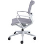 Lorell Premium Executive Mesh Mid-back Sling Chair - Nylon Seat Material - Nylon, Mesh Back Material - Plastic Frame Material - Mid Back - 5-star Base Product Image 