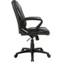 SOHO High-Back Office Chair - Black Seat Color - Bonded Leather Seat Material - Black Back Color - Bonded Leather Back Material - High Back Product Image 