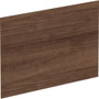 Lorell Adaptable Panel Divider - 24" Width x 2" Height x 37" Depth - Aluminum - Walnut Product Image 
