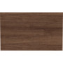 Lorell Adaptable Panel Divider - 24" Width x 2" Height x 37" Depth - Aluminum - Walnut Product Image 