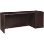 Lorell Prominence 2.0 Right-Pedestal Credenza - 29" Height x 72" Width x 24" Depth, x 1" Thickness Top - 2 x File Drawer(s) - Single Pedestal on Right Side - Band Edge - Material: Particleboard - (LLRPC2472RES) Product Image 