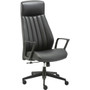 LYS High-Back Bonded Leather Chair - Black Seat Color - Bonded Leather Seat Material - Black Back Color - Bonded Leather Back Material - High Back Product Image 