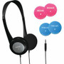 Maxell Kids Safe Headphones - Stereo - Mini-phone (3.5mm) - Wired - 32 Ohm - 14 Hz to 20 kHz Product Image 