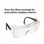 3M OX Over-The-Glasses Protective Eyewear - Recommended for: Eye, Workplace - Fog, UVA, UVB, UVC Protection - Polycarbonate - Black - Anti-fog, Over-the-Glasses (OTG), Anti-scratch, Comfortable, Adjustable Temple, Impact Resistant Product Image 