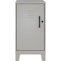 NuSparc Personal Locker - 2 Shelve(s) - for Office, Home, Sport Equipments, Toy, Game, Classroom, Playroom, Basement, Garage - Overall Size 27.5" Height x 14.2" Width x 18" Depth - Silver - Steel Product Image 
