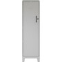 NuSparc Personal Locker - 4 Shelve(s) - for Office, Home, Sport Equipments, Toy, Game, Classroom, Playroom, Basement, Garage - Overall Size 53.3" Height x 14.2" Width x 18" Depth - Silver - Steel Product Image 